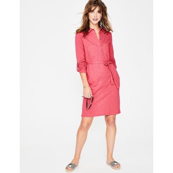 boden jersey shirt dress